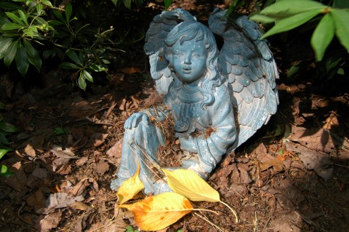 A Guardian Angel Came With Our Garden