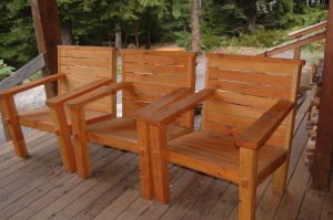 Sasquatch Chairs Commissioned by Lost Lake Resort. Made by my son.